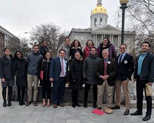 Pediatric residents at the NH state house
