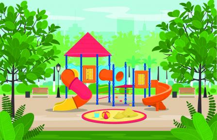 illustration of playground